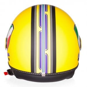 Helm -VESPA Jethelm V-Stripes- gelb lila (Casco Yellow)- XS (52-54 cm) 606524M01Y