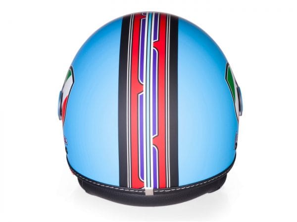 Helm -VESPA Jethelm V-Stripes- blau rot (Casco Azure)- S (55-56 cm) 606524M02A