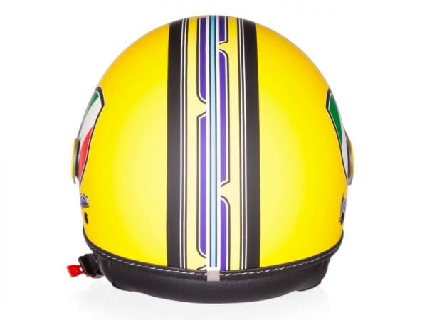 Helm -VESPA Jethelm V-Stripes- gelb lila (Casco Yellow)- M (57-58 cm) 606524M03Y