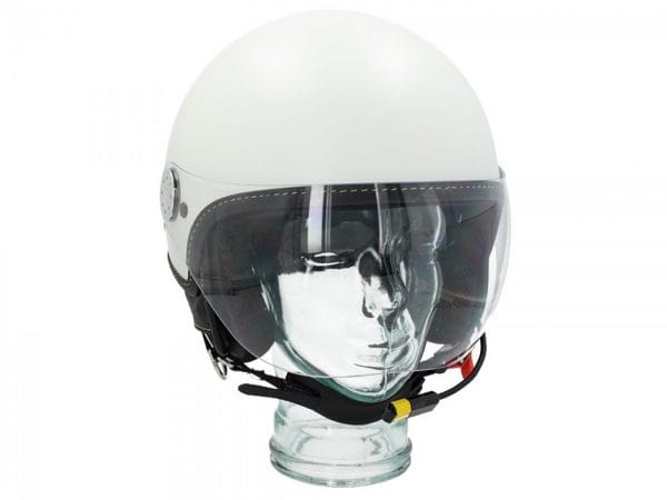 Helm -VESPA Visor BT "Super Tech"- weiß (bianco innocenza (544)) – XS (52-54cm) 607027M01WH