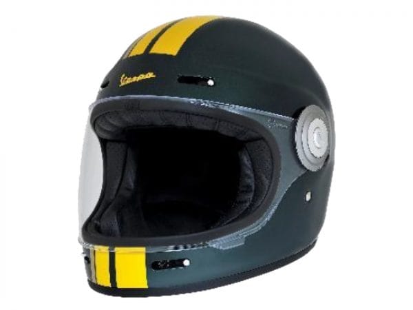 Helm -VESPA Integralhelm- Racing Sixties- grün gelb- M (57-58 cm) 607527M03GN