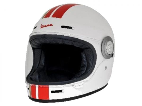 Helm -VESPA Integralhelm- Racing Sixties- weiß rot- M (57-58 cm) 607527M03WH