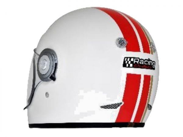 Helm -VESPA Integralhelm- Racing Sixties- weiß rot- L (59-60 cm) 607527M04WH