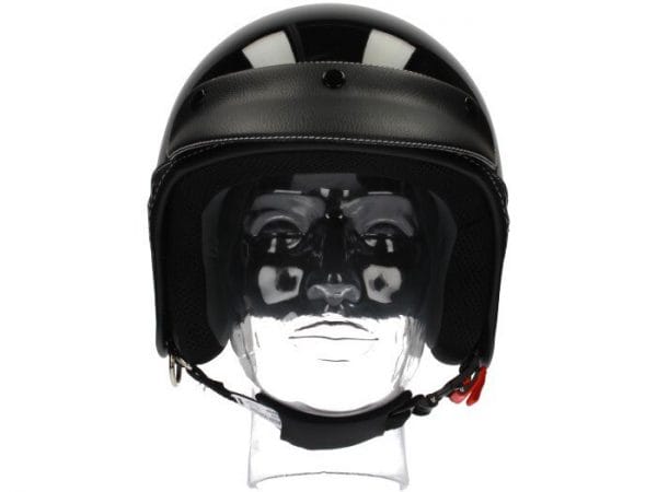 Helm -NEW MAX, Elegance Jethelm- schwarz glänzend – XS (53-54 cm) NM300110XS