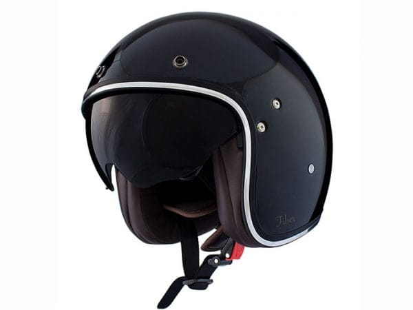 Helm -SHIRO SH235 Fiber, Jet-Helm- schwarz – L (59-60 cm) SI235210L