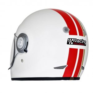 Helm -VESPA Integralhelm- Racing Sixties- weiß rot- S (55-56 cm) 607527M02WH